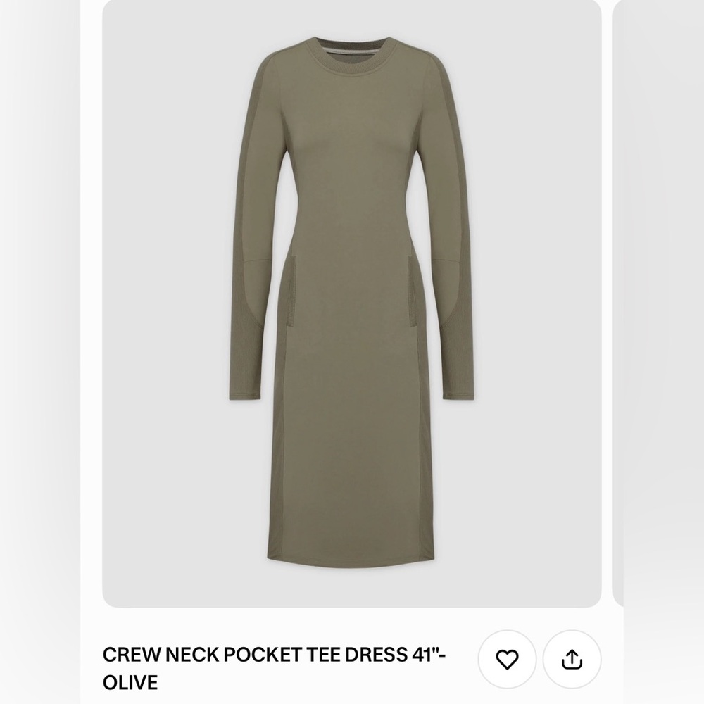 Meli Crew Neck Pocket Dress